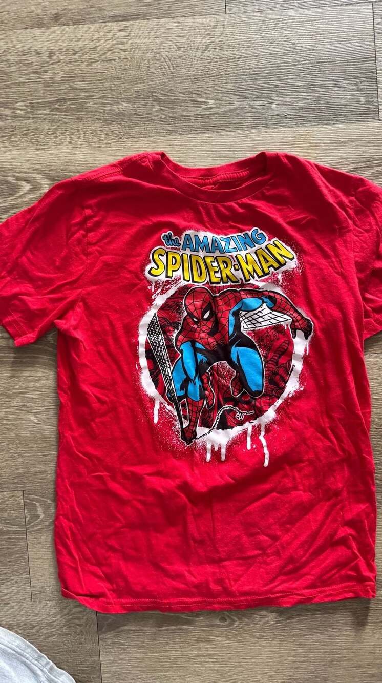 Marvel The Amazing Spider-Man T-Shirt Size XL (14/16) Red Graphic